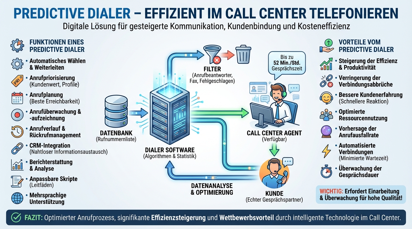 Predictive Dialer – effizient im Call Center telefonieren